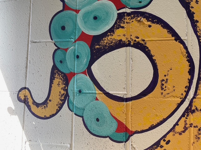 Murray the octopus mural, view 4.